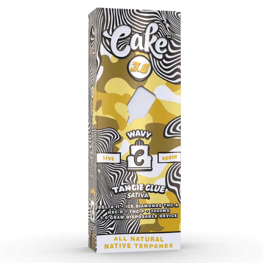 Cake Wavy 3g Delta 11 + Ice Diamonds THC-A Disposable - Display of 5 (MSRP $29.99 Each)