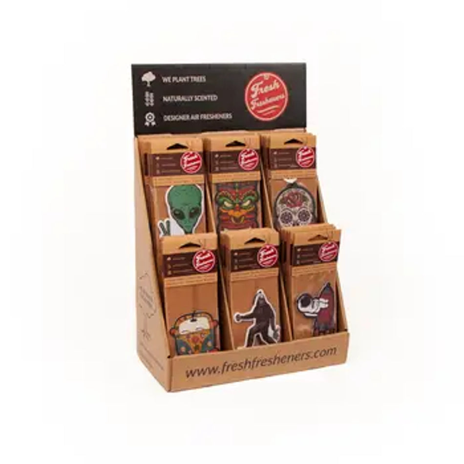 Fresh Fresheners 72 Piece Car Freshener Counter Display (MSRP $3.49 Each)