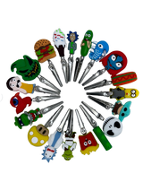 IDGAF Mix Characters Roach Clips - Jar of 100 (MSRP $2.99 Each)