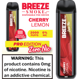Breeze Pro Edition 0% Nicotine - Display of 10 (MSRP $17.99 Each)