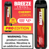 Breeze Pro Edition Disposable Vape - Display of 10 (MSRP $17.99 Each)