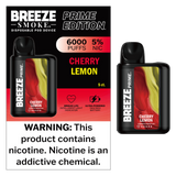 Breeze Prime Edition Disposable Vape - Display of 5 (MSRP $19.99 Each)
