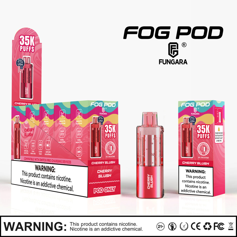 Fog Pod 35K Puffs 19mL Disposable Pod - Display of 5