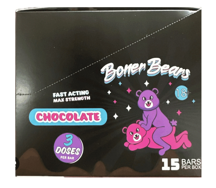 Boner Bears Choco Male Enhancement 10g Chocolate 12ct Display