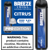 Breeze Pro Edition Disposable Vape - Display of 10 (MSRP $17.99 Each)