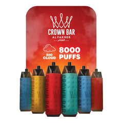 Al Fakher Crown Bar 8000 Puffs - Display Of 10 (MSRP $14.99)