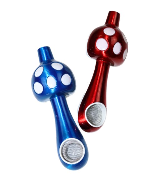 IDGAF Metal Mushroom Pipe (MTP580 - Display of 24
