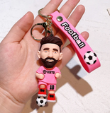 Character Keychain 3D Rubber Messi Design A131