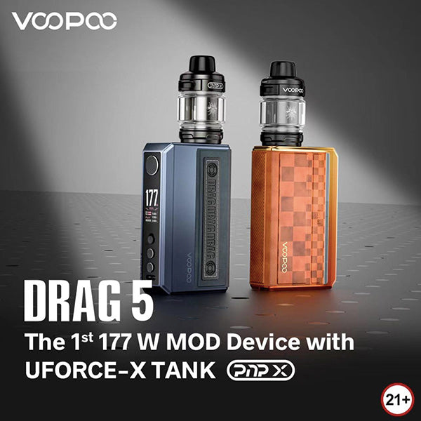 Voopoo Drag 5 177W Dual 18650 Box Mod Kit (MSRP $84.99)