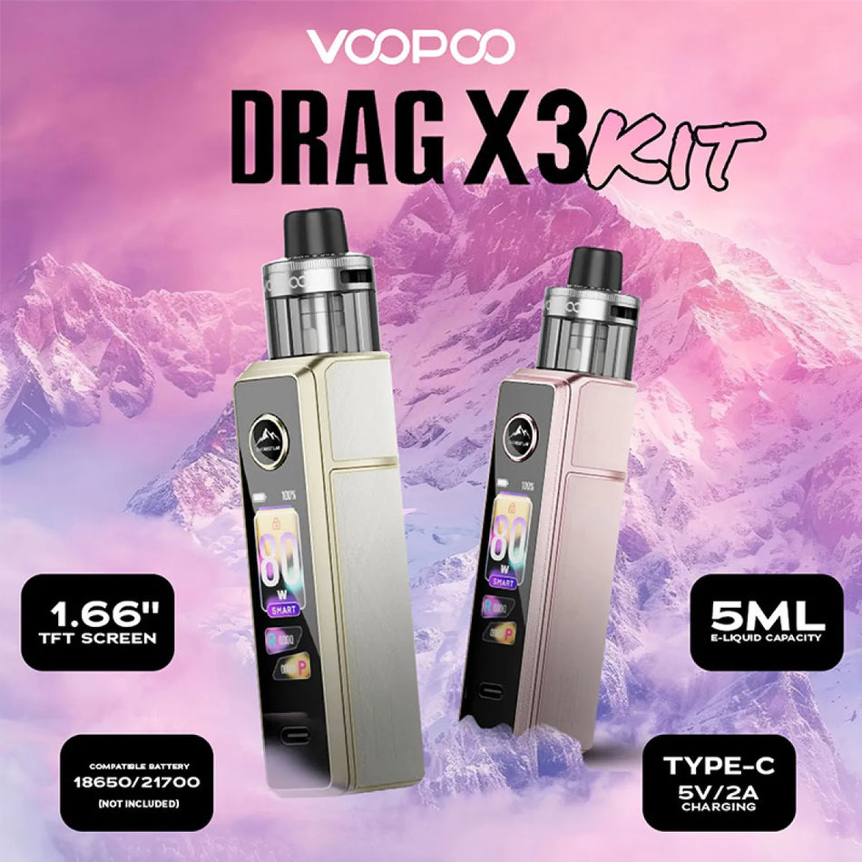 VooPoo Drag X3 80W Pod System Kit
