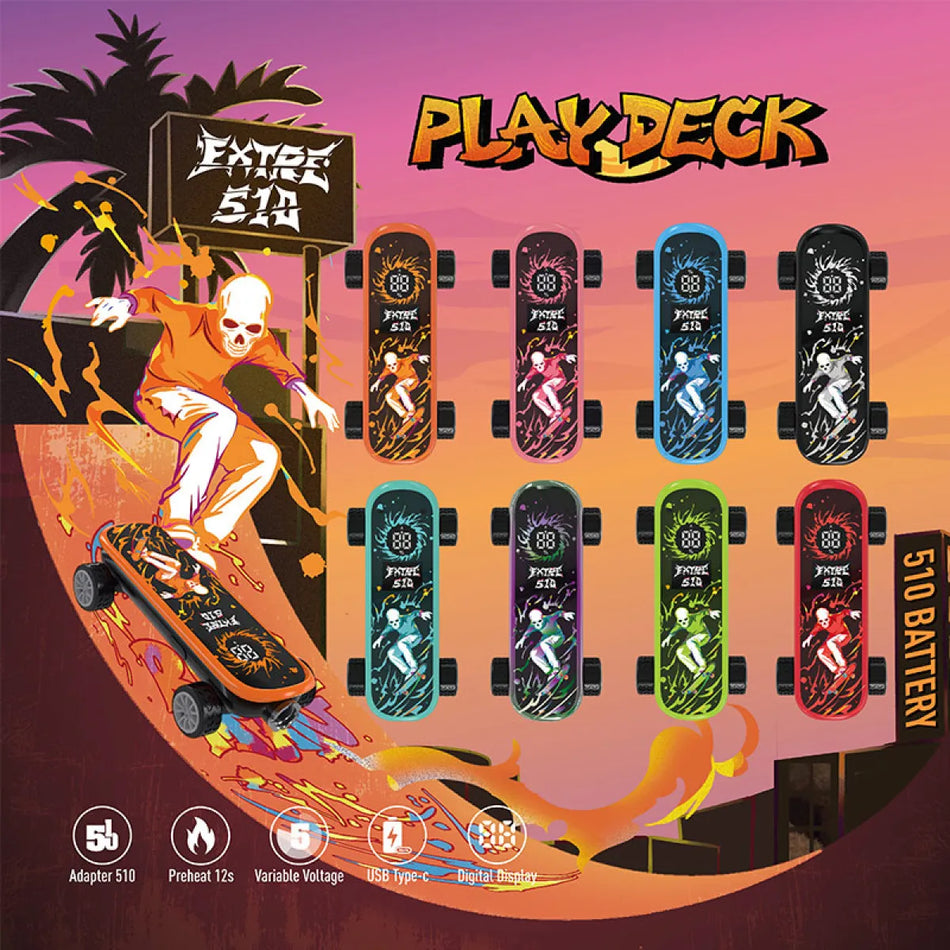 Extre Play Deck 500mAh Skateboard 510 Thread Battery (MSRP $24.99)