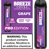 Breeze Pro Edition Disposable Vape - Display of 10 (MSRP $17.99 Each)