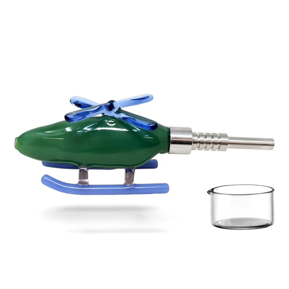 IDGAF Premium Glass Nectar Collector Kit Helicopter Design – Fist Distro