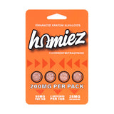 Homiez 7-Hydroxy Kratom Alkaloids Tablets 200mg - Pack of 4 / Display of 6 (MSRP $39.99 Each)