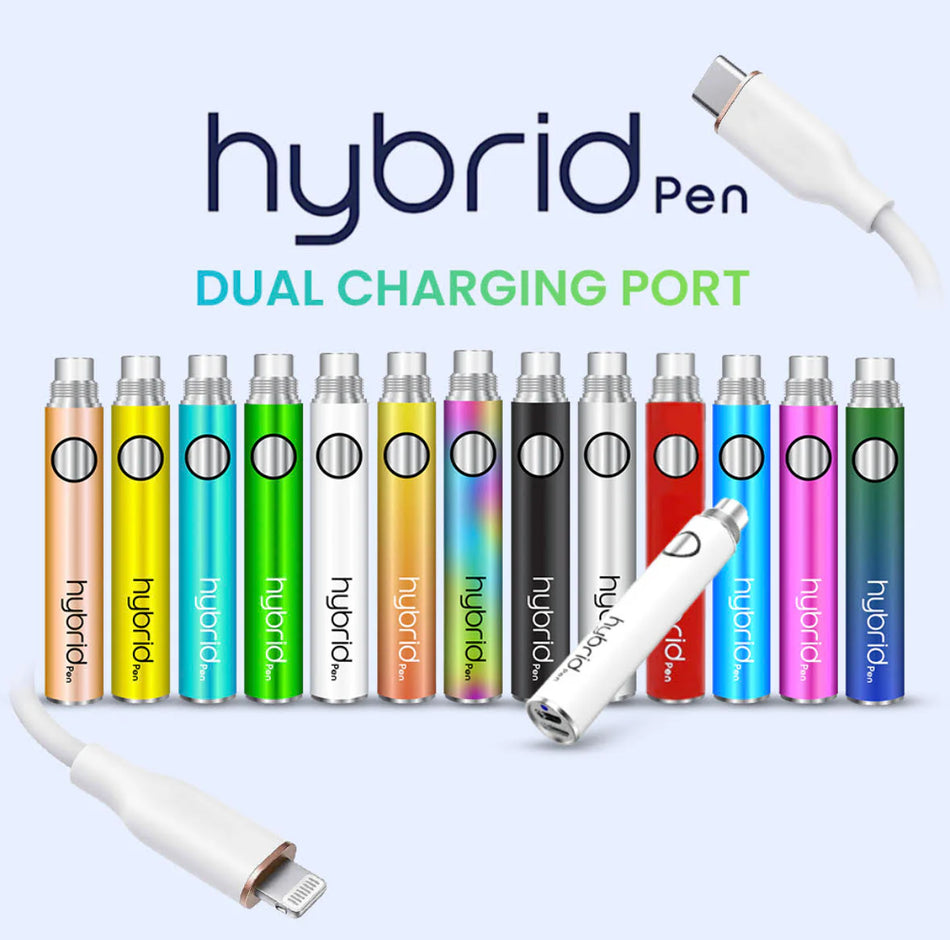 Hybrid Pen 350mAh 510 Thread Cartridge Battery - Box of 5 (MSRP $14.99 Each)