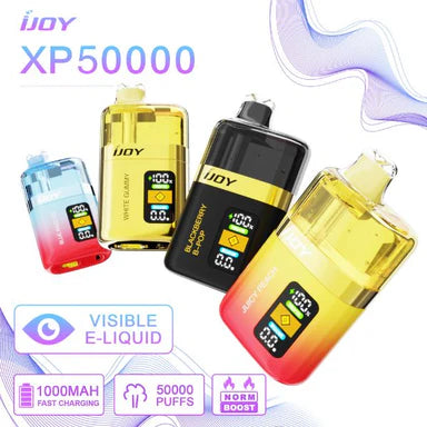iJoy XP50000 50K Puffs 20mL Disposable Vape - Display of 5 (MSRP $24.99 Each)