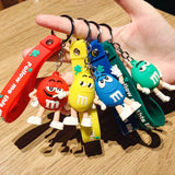 Character Keychain 3D Rubber M & M Design A113