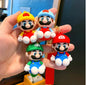 Character Keychain 3D Rubber Mario Design A93