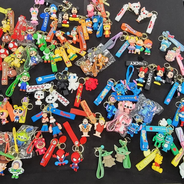 X O Characters KeyChains - Bag of 12