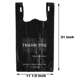 Large Thank You T-Shirt Bags (11.5"x6.5"x21") - Box of 1000 Bags