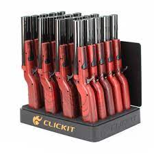 Clickit Double Barrel Shotgun Torch - Display of 20 (MSRP $19.99 Each)