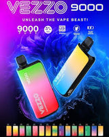 Vezzo 9000 Puffs 5% Disposable Vape - Display of 10 (MSRP $19.99 Each)