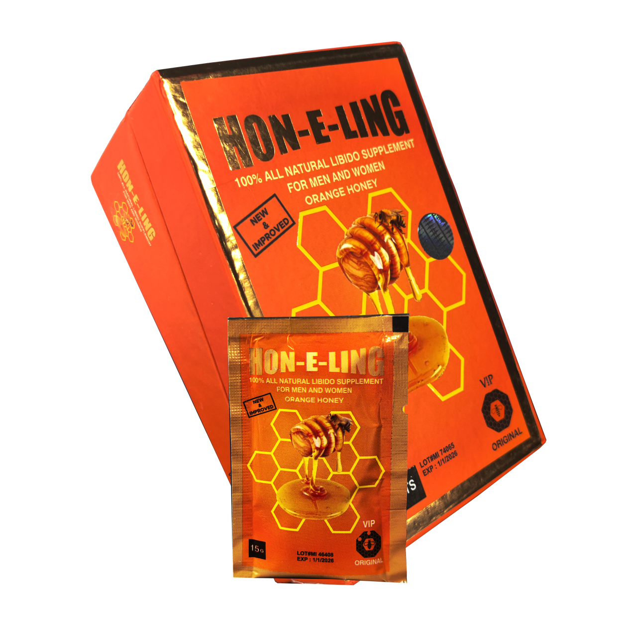 Hon-E-Ling Male Enhancement 25 Satch Display (MSRP $8.99ea)