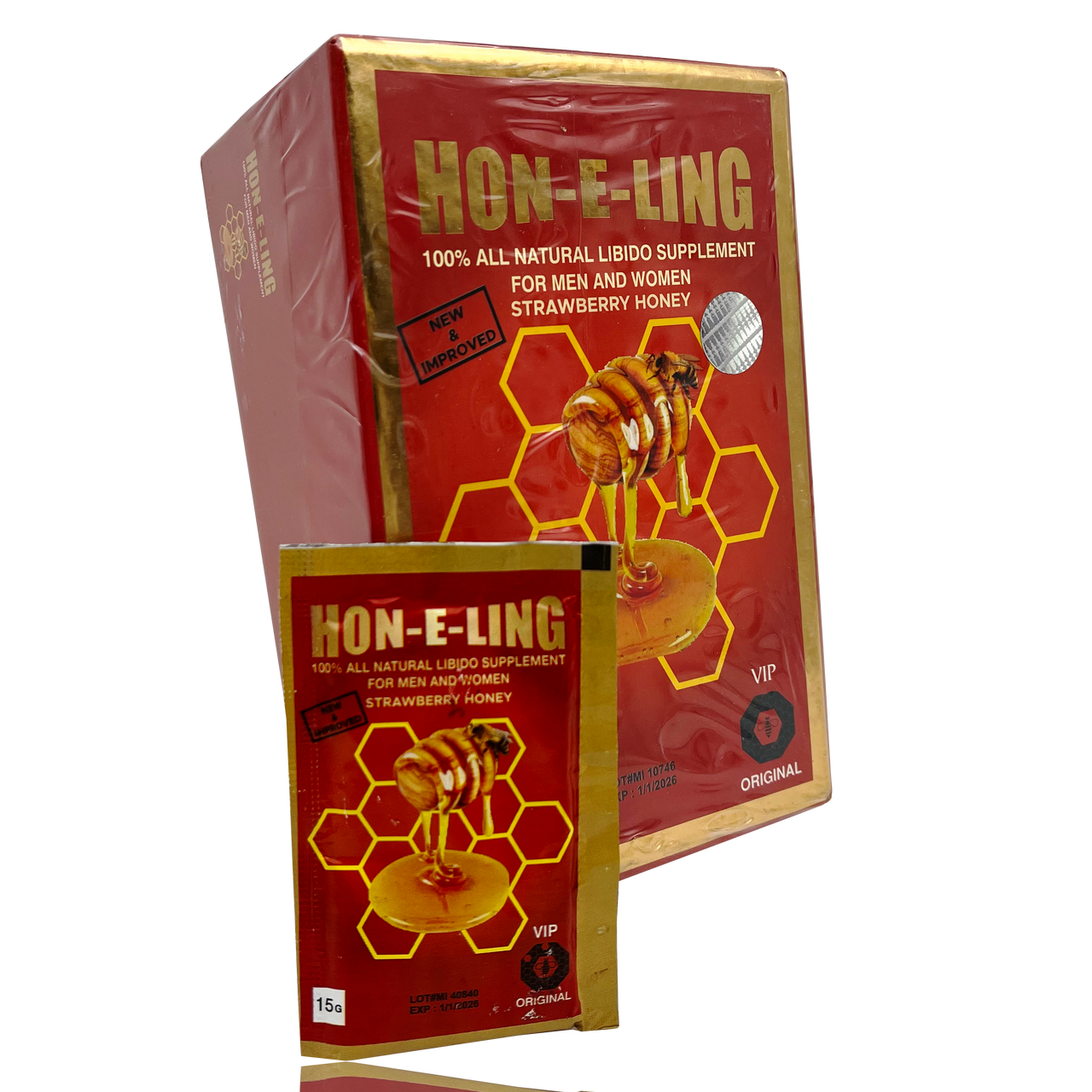 Hon-E-Ling Male Enhancement 25 Satch Display (MSRP $8.99ea)