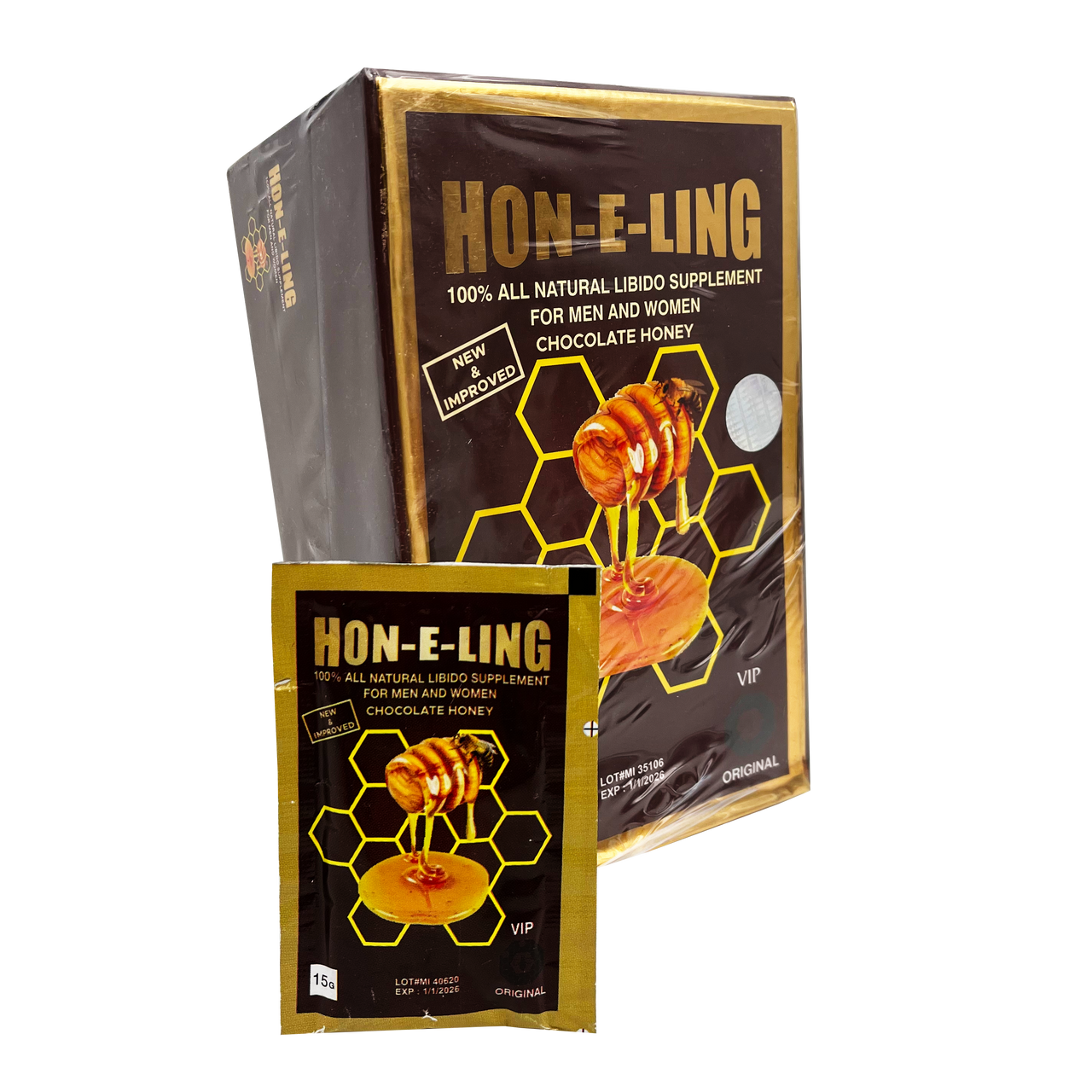 Hon-E-Ling Male Enhancement 25 Satch Display (MSRP $8.99ea)