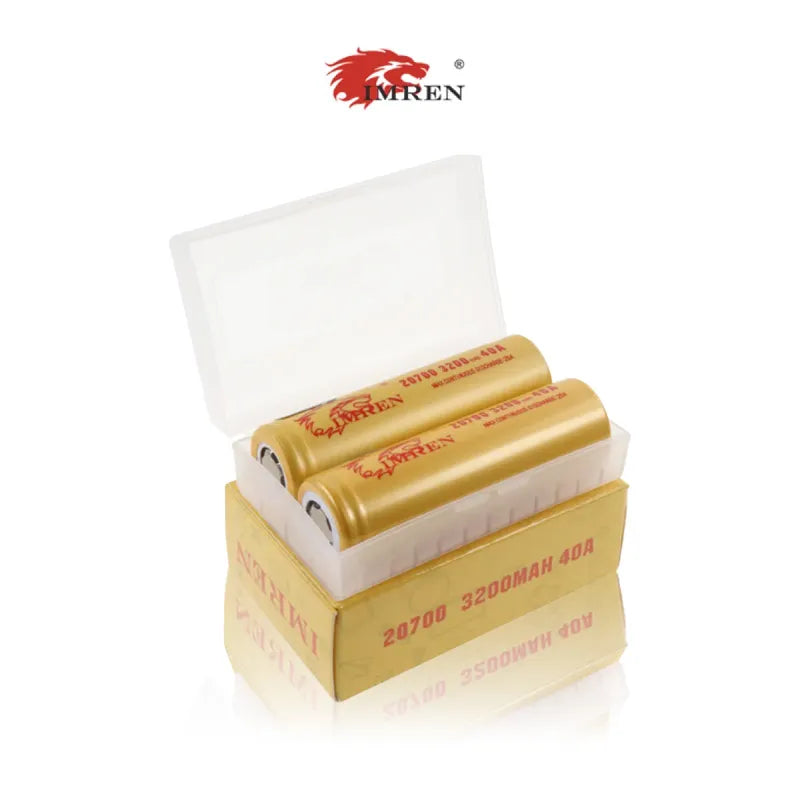 IMREN 20700 3200mAh 40A Li-ion Rechargeable Battery - Pack of 2
