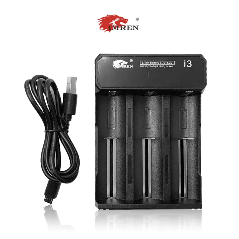 IMREN i3 Li-ion Rechargeable Battery Charger - 3 Slot (MSRP $12.00)