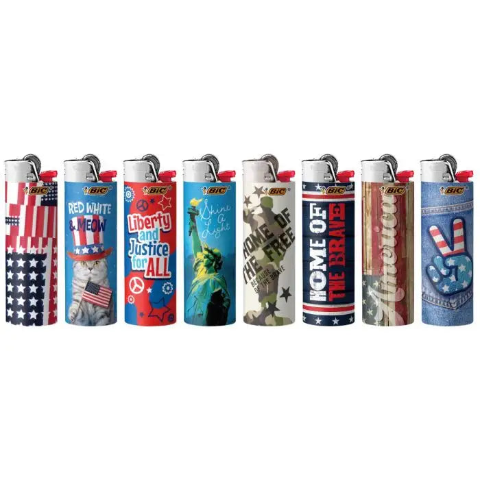 Bic Lighter Americana - Display of 50