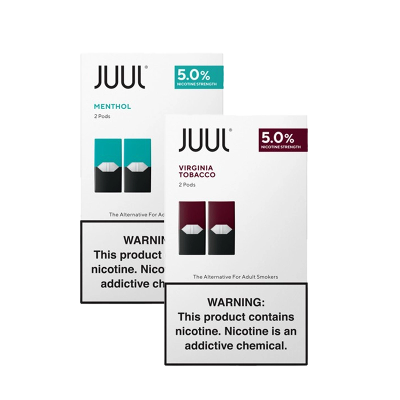 JUUL Prefilled Replacement Pods 2pk - Display of 8 (MSRP $9.99 Each)