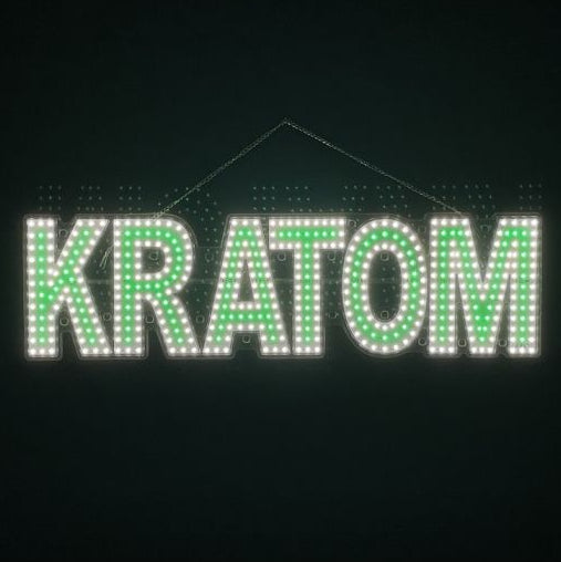 Kratom LED Neon Sign (30" x 8")