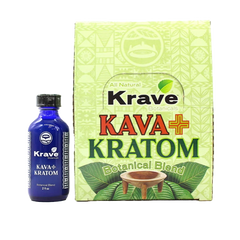 Krave  Kava + Kratom 2oz Extract Shot - Display of 12 (MSRP $9.99 Each)