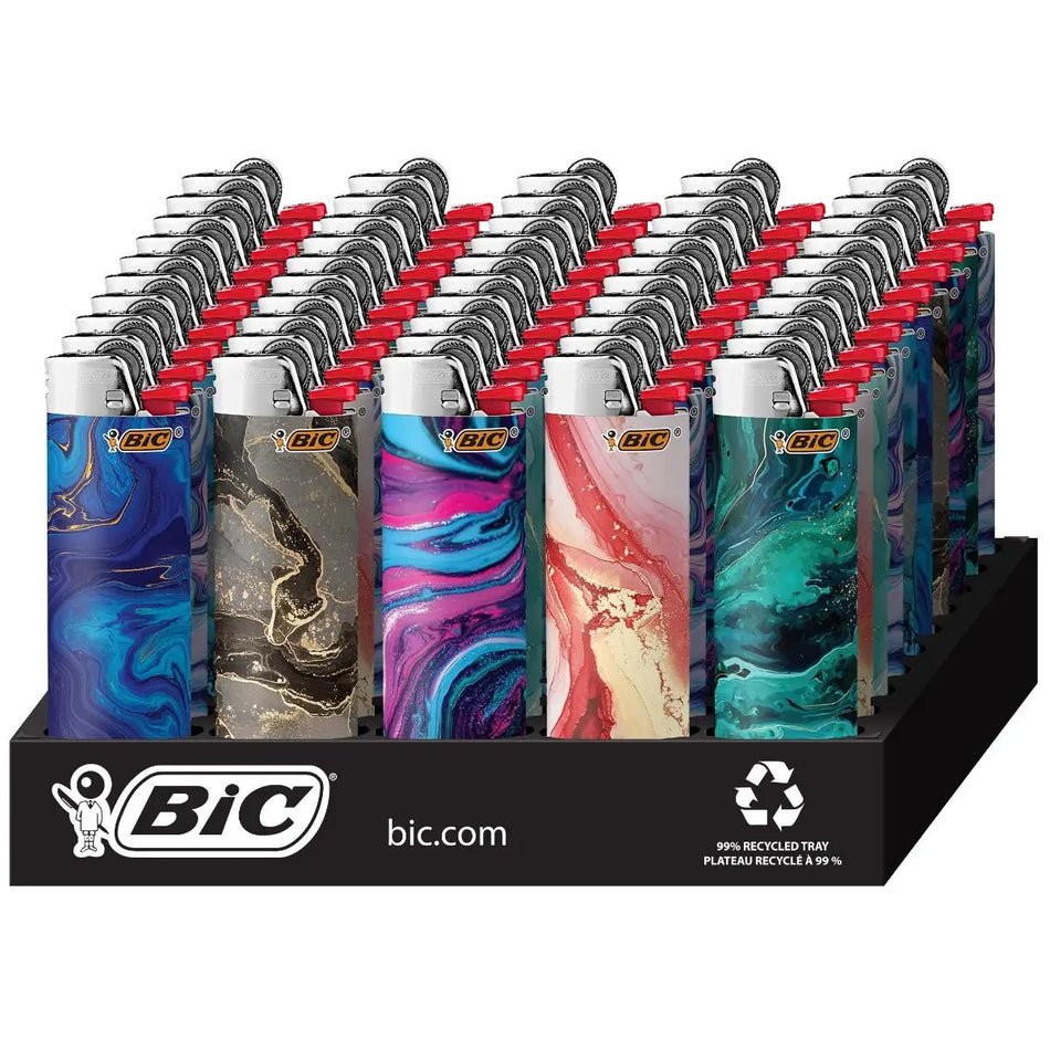 Bic Lighter Marble - Display of 50