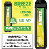 Breeze Pro Edition Disposable Vape - Display of 10 (MSRP $17.99 Each)