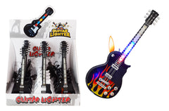 Guitar LED Lighter Assorted Colors - Display of 12 (MSRP $14.99 Each)