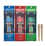 Lost THC THC-A Infused Diamond Pre-Rolls 2G - Pack of 2 / Display of 10 Packs (MSRP $13.99 Each)