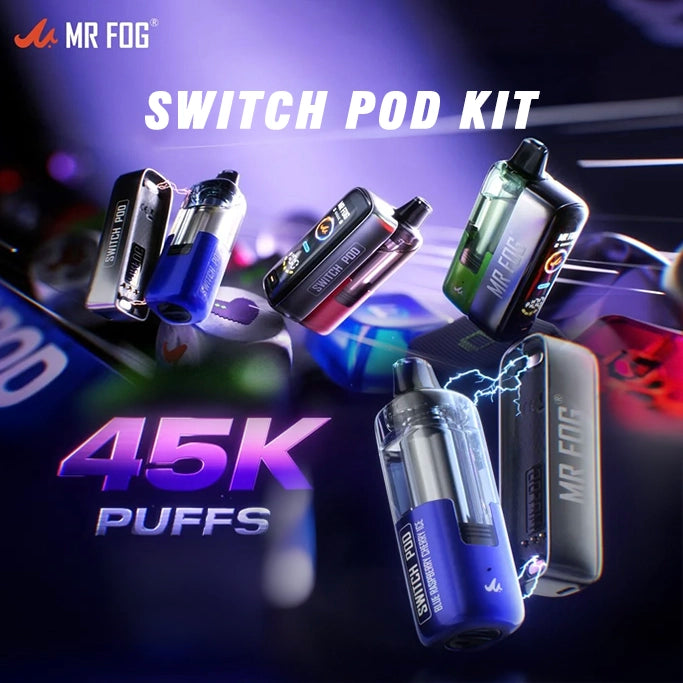 Mr Fog Switch Pod 45K Disposable Kit - Display of 5