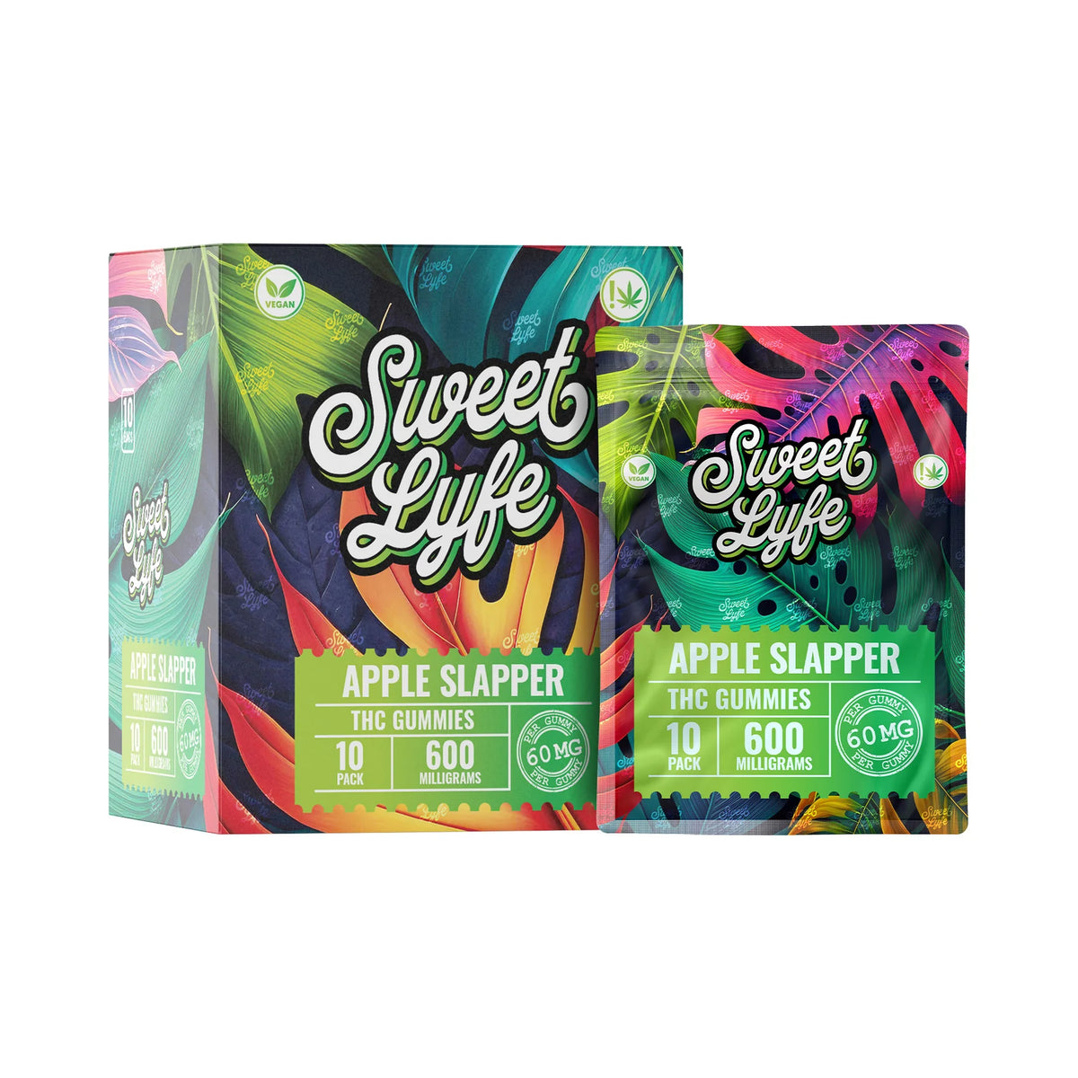 Sweet Lyfe 600mg THC Gummies 10 60mg Per Pack 10 Bag Display (MSRP $14.99 Each)