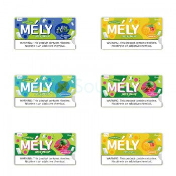 Mely Super Smooth Nicotine Gum - Pack of 12 / Display of 10