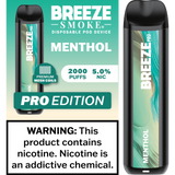 Breeze Pro Edition Disposable Vape - Display of 10 (MSRP $17.99 Each)