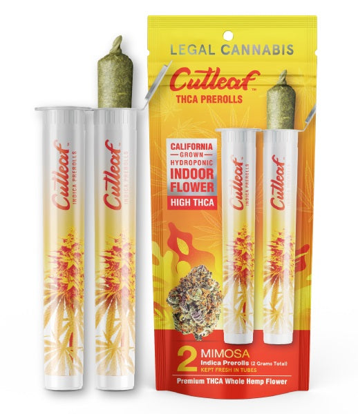 Cutleaf 2g THC-A Pre-Rolls 2pk - Display of 10 (MSRP $14.99 Each)