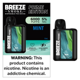 Breeze Prime Edition Disposable Vape - Display of 5 (MSRP $19.99 Each)