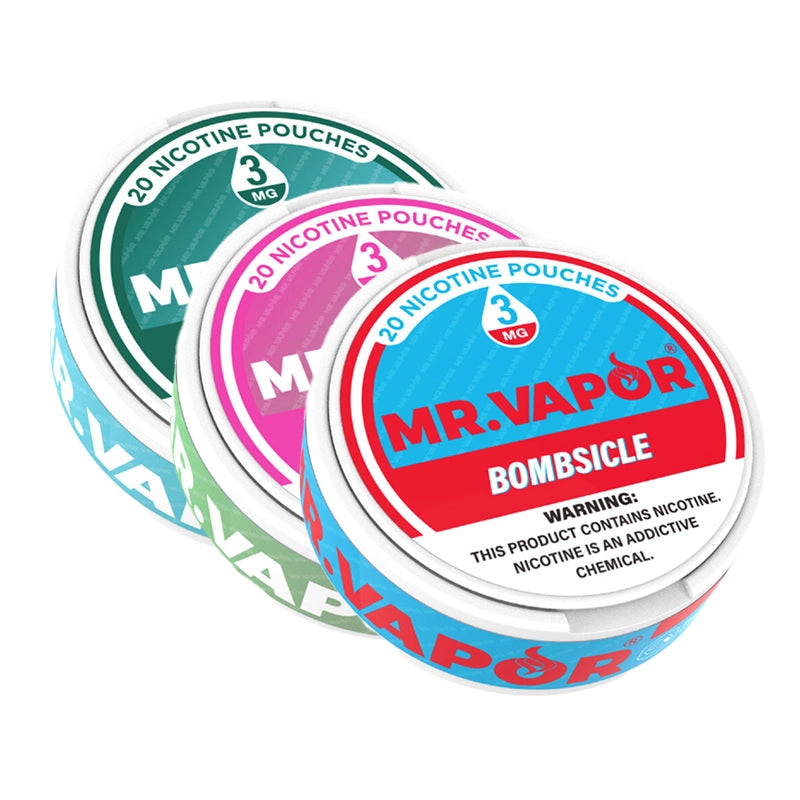 Mr. Vapor Nicotine Pouches - Sleeve of 5 (MSRP $5.99 Each)