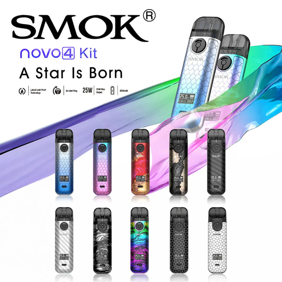 SMOK Novo 4 800mAh Pod System Starter Kit