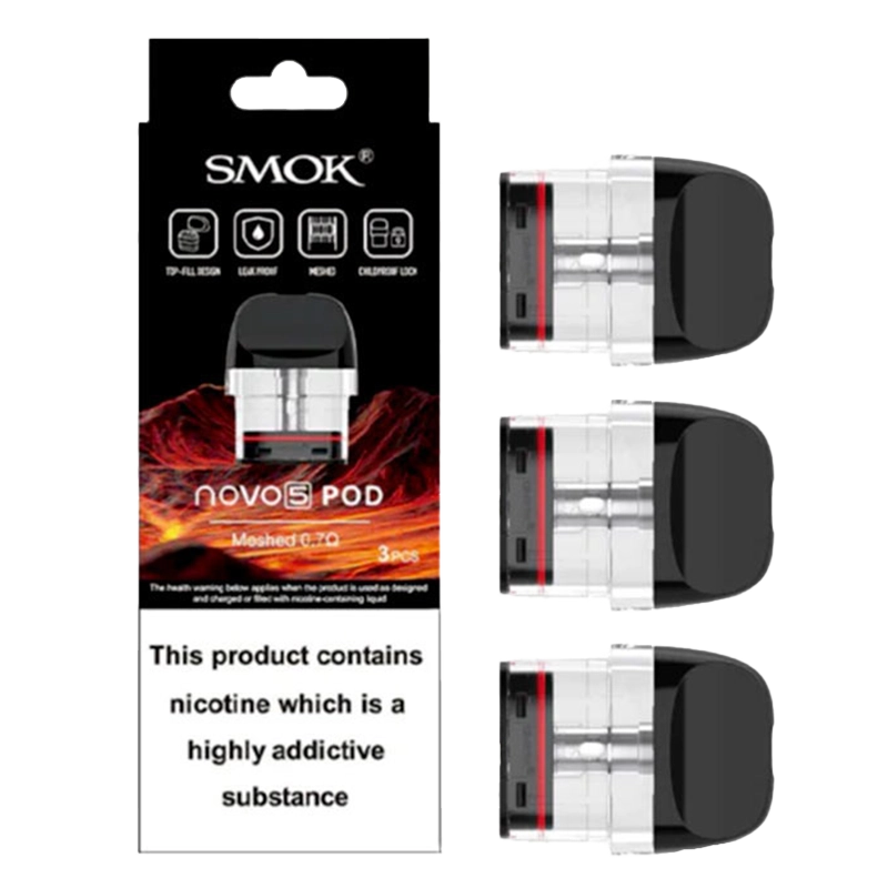 SMOK Novo 5 2mL Replacement Pods - Pack of 3 (MSRP $14.99)