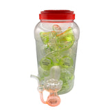 Glass Bong 5in Mushrooms Assorted Colors Design 10ct Jar (MSRP $19.99ea)