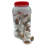 Glass Bong 6in Tie Die Design 4ct Jar (MSRP $99.99ea)